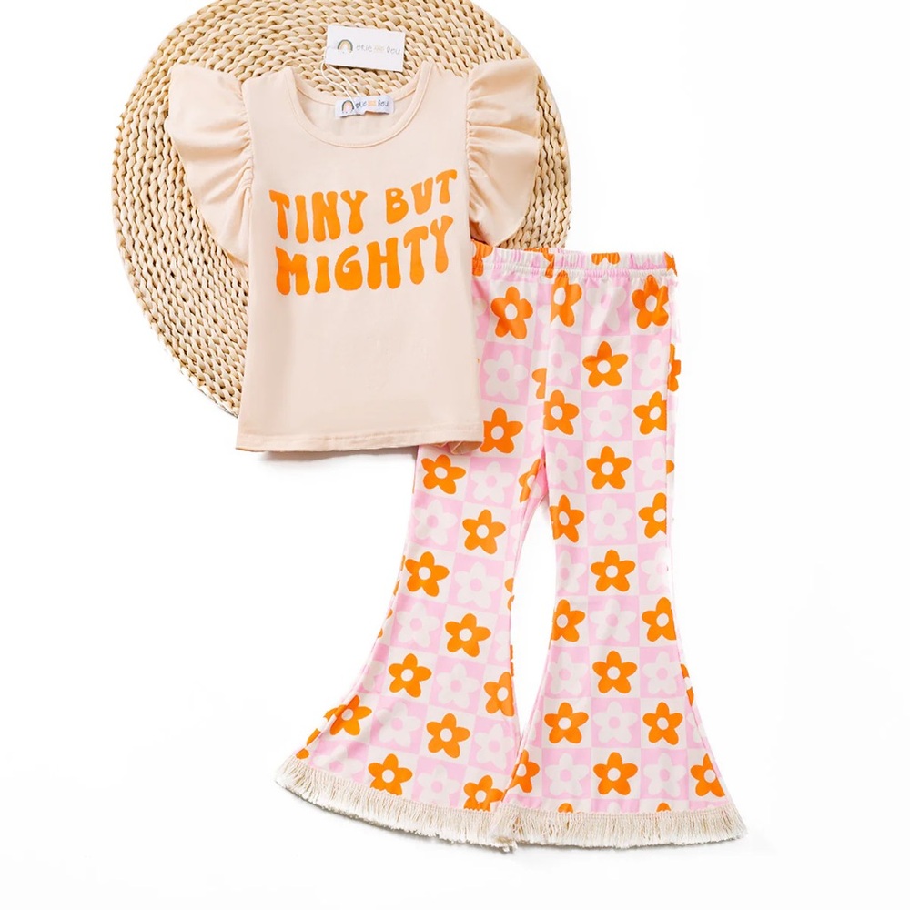 Okie and Lou Toddler Bell Bottom Pants Set